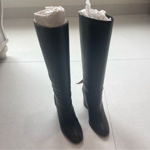 Tori Burch black leather boots